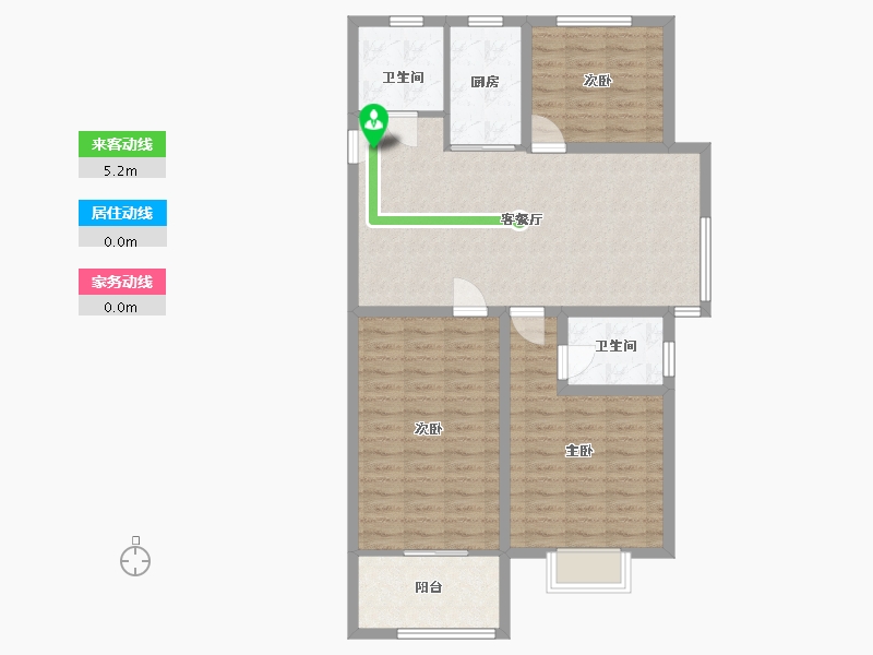 山东省-临沂市-意林·国际公园-94.89-户型库-动静线