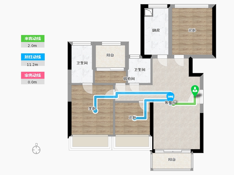 福建省-厦门市-富力院士廷-71.00-户型库-动静线