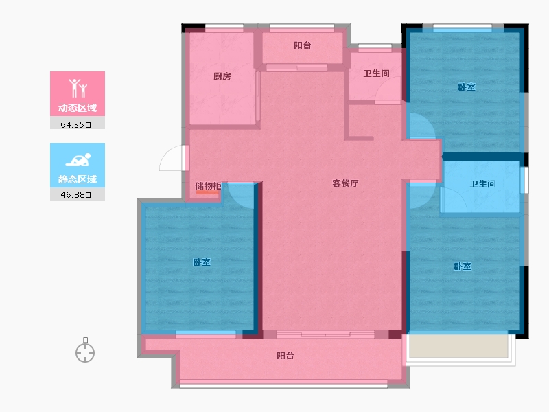 河南省-商丘市-美林园著-99.28-户型库-动静分区