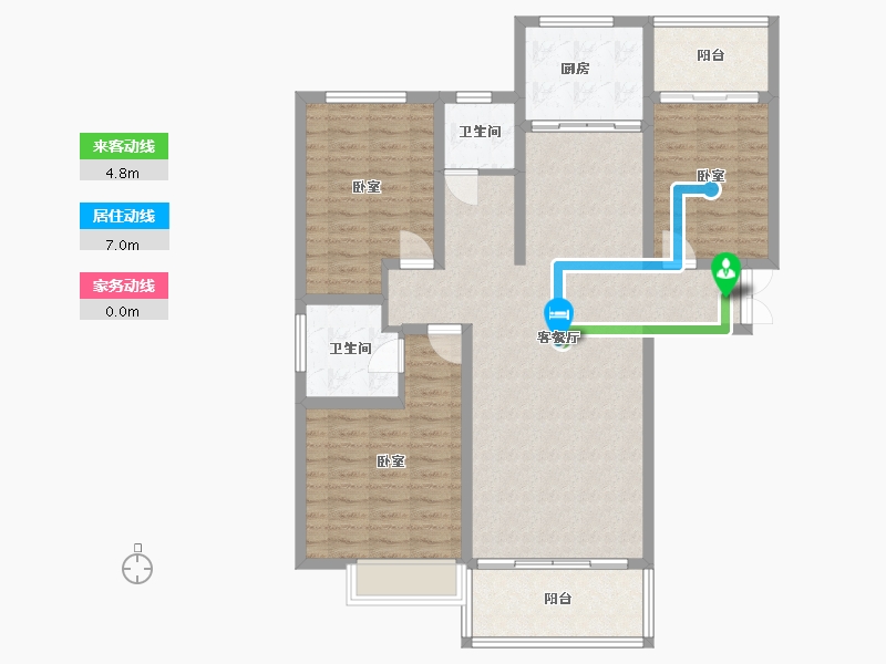 河南省-三门峡市-瑞德华府-108.16-户型库-动静线