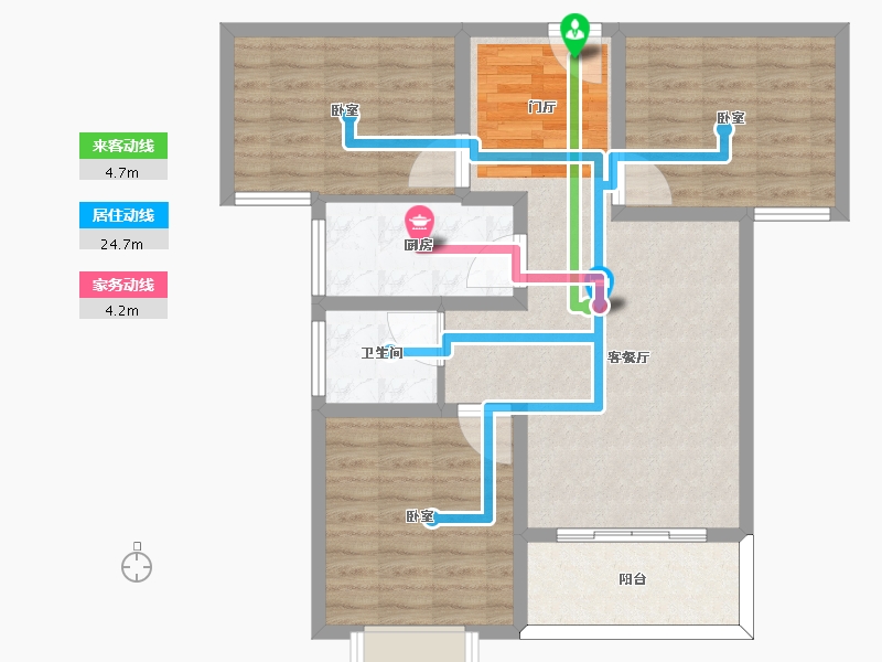 河南省-许昌市-天展明珠港-84.01-户型库-动静线