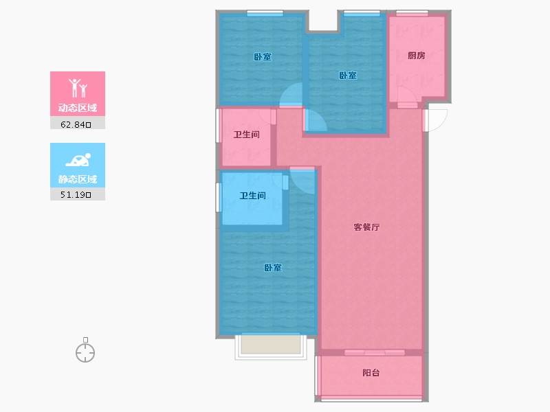 河南省-商丘市-海亚春天上苑-101.19-户型库-动静分区