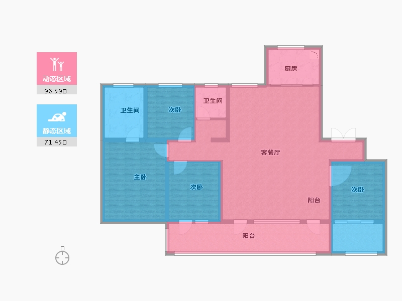 山东省-济南市-银丰玖玺城-152.00-户型库-动静分区