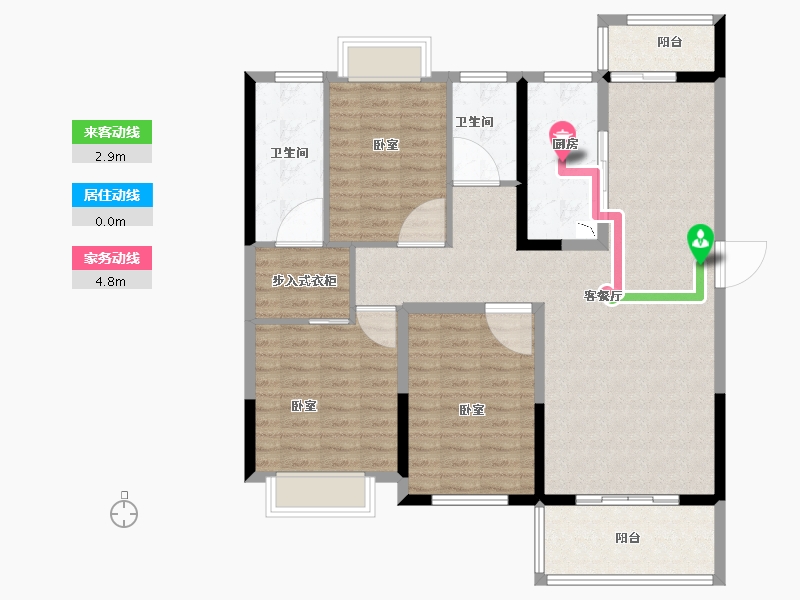 河南省-南阳市-宇信荣域花园-115.16-户型库-动静线