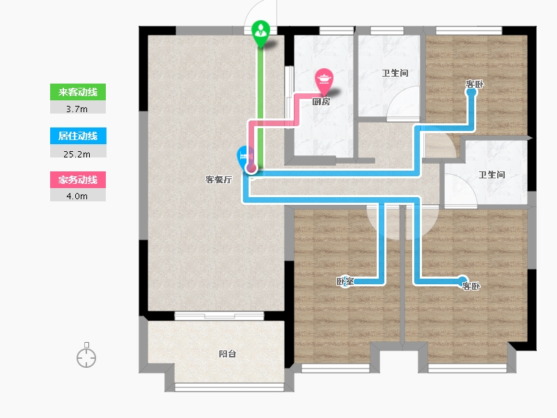 河南省-信阳市-佳和·熙岸-91.55-户型库-动静线