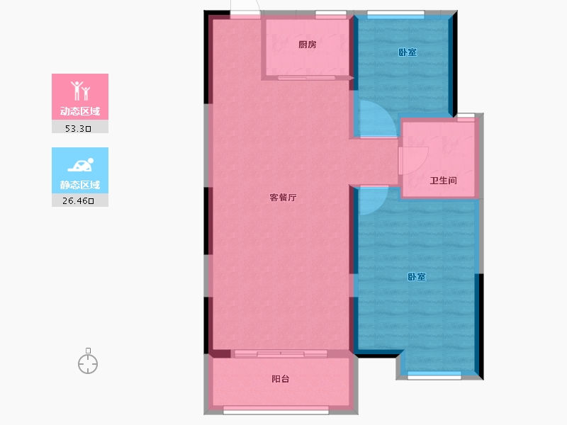 河南省-商丘市-归德华府-72.00-户型库-动静分区