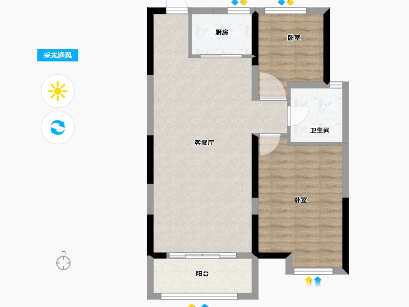 河南省-商丘市-归德华府-72.00-户型库-采光通风