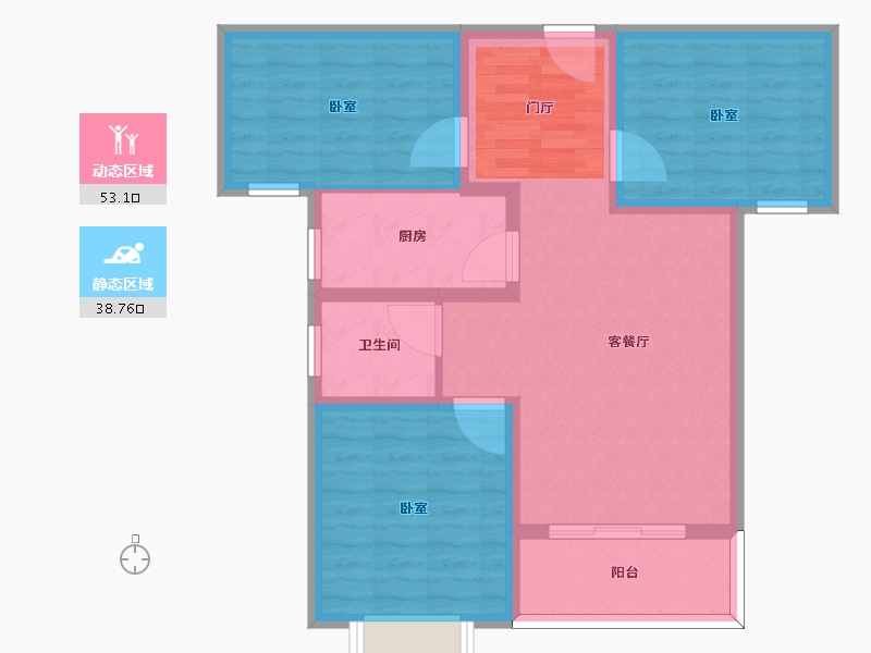 河南省-许昌市-天展明珠港-82.01-户型库-动静分区