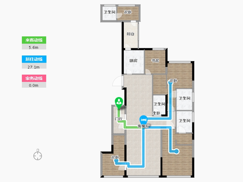 福建省-厦门市-中骏天宸-175.95-户型库-动静线