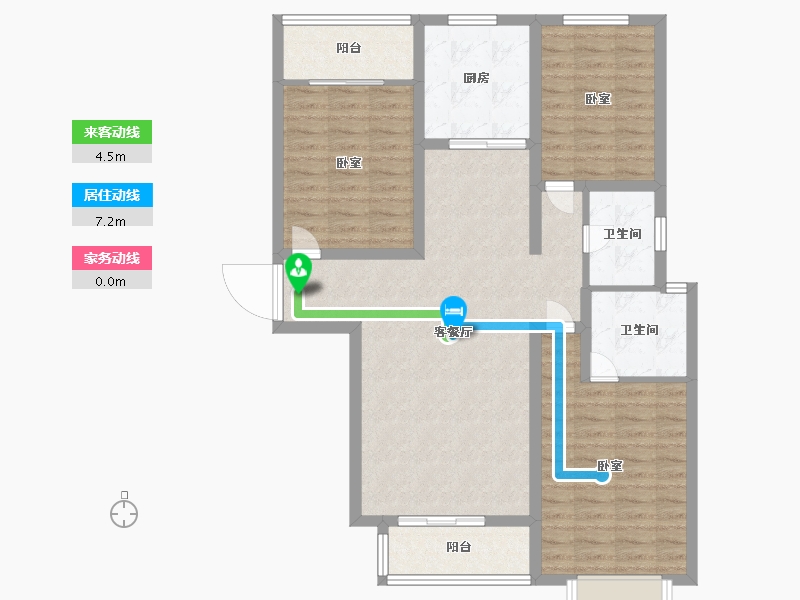 河南省-南阳市-金裕名门-99.47-户型库-动静线