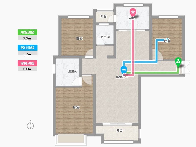 河南省-商丘市-绿色城邦2期-99.00-户型库-动静线