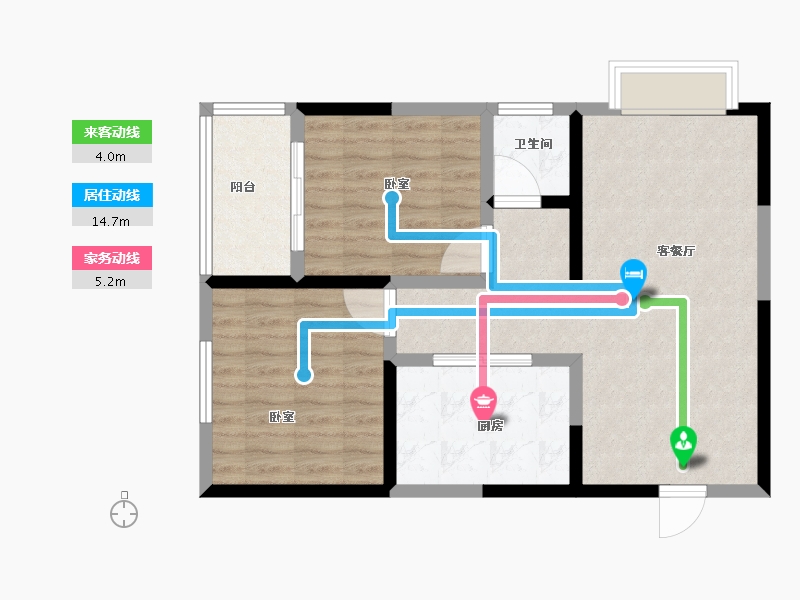 河南省-南阳市-世界里-74.01-户型库-动静线