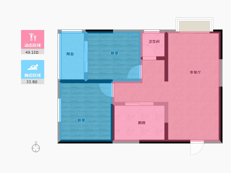 河南省-南阳市-世界里-74.01-户型库-动静分区