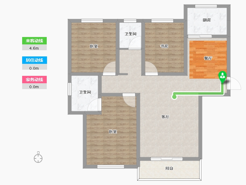 河南省-许昌市-香榭丽舍-110.15-户型库-动静线