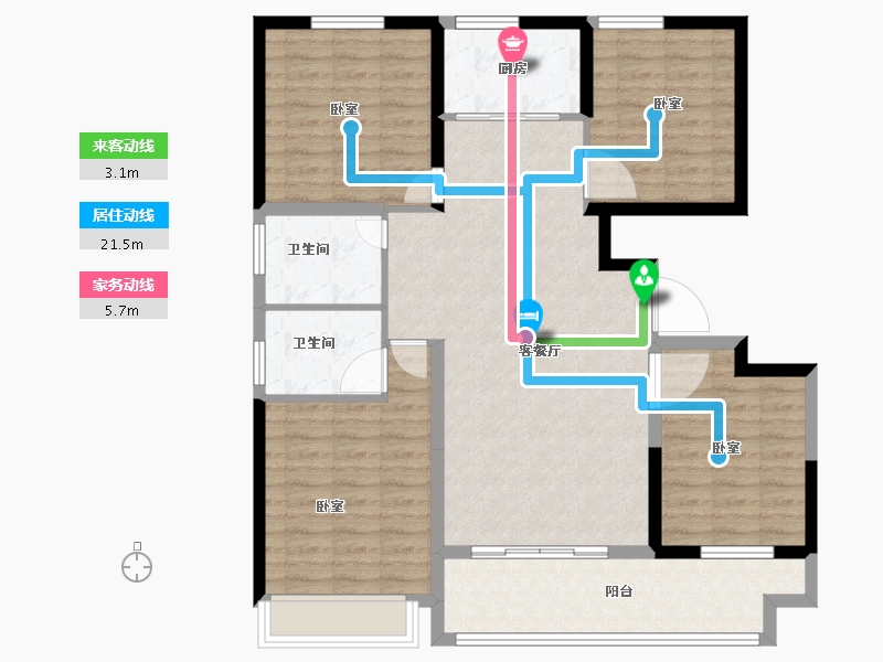 河南省-安阳市-锦瑞一品-111.49-户型库-动静线