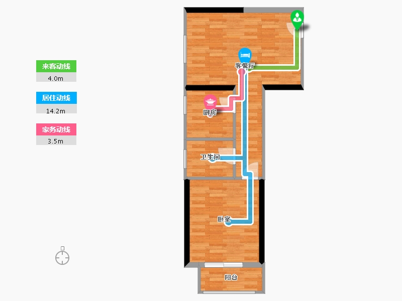 河南省-郑州市-风和朗庭-48.85-户型库-动静线