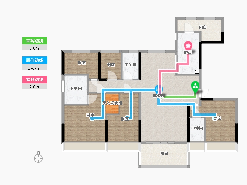 河南省-许昌市-碧桂园十里花海-152.00-户型库-动静线