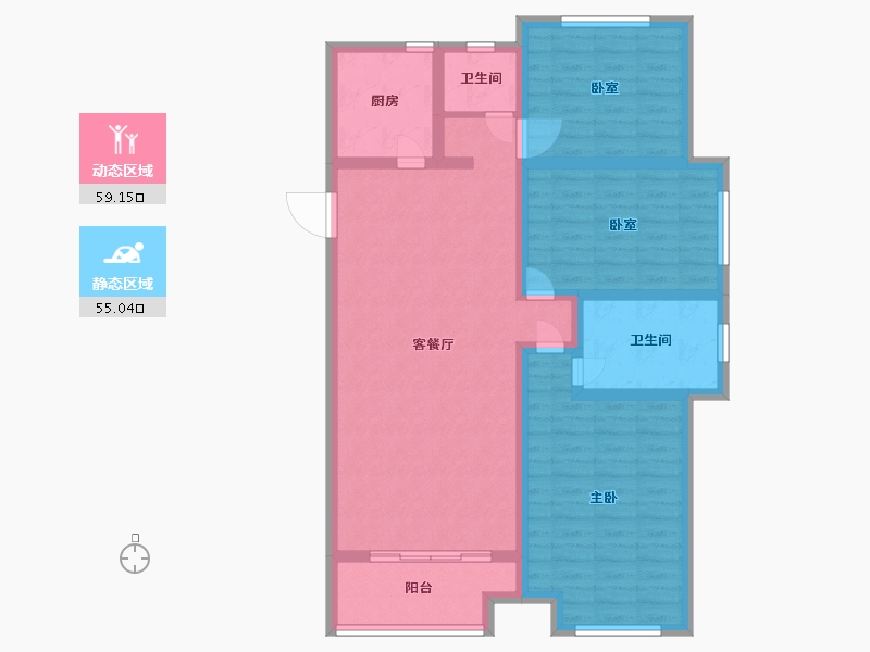 河南省-南阳市-金裕名门-101.92-户型库-动静分区