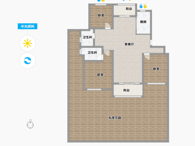 河南省-信阳市-金牛国际社区-224.60-户型库-采光通风