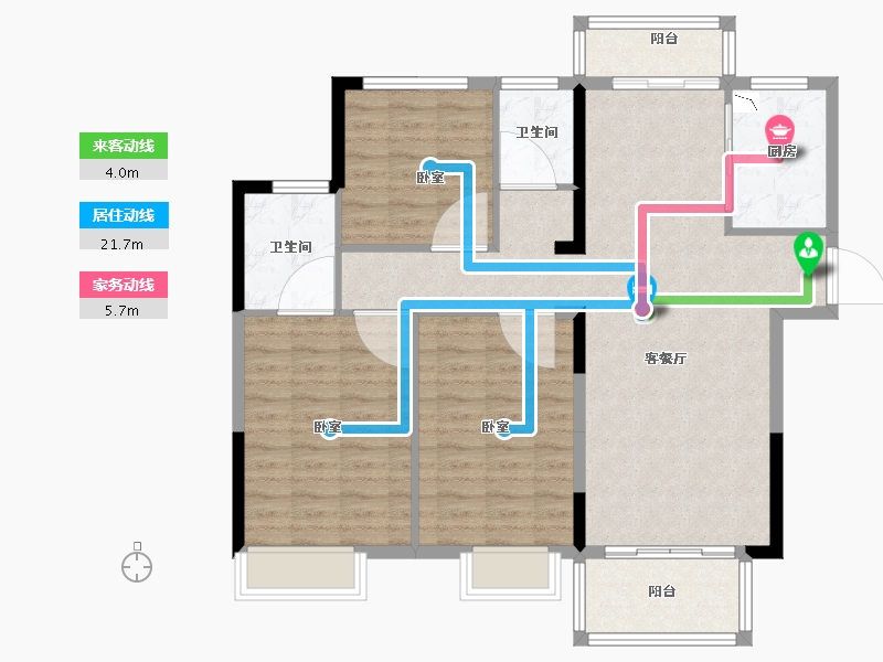 河南省-南阳市-宏林桂花苑-102.01-户型库-动静线