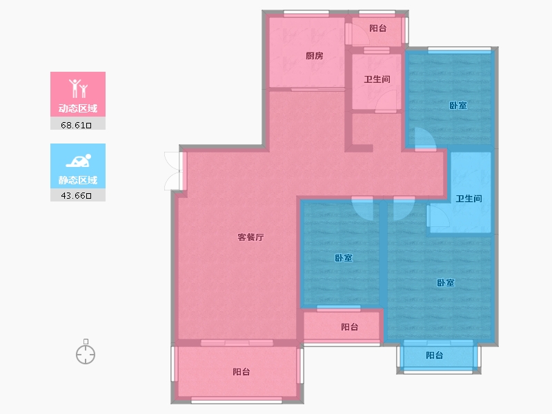 河南省-信阳市-龙江帝景-99.00-户型库-动静分区