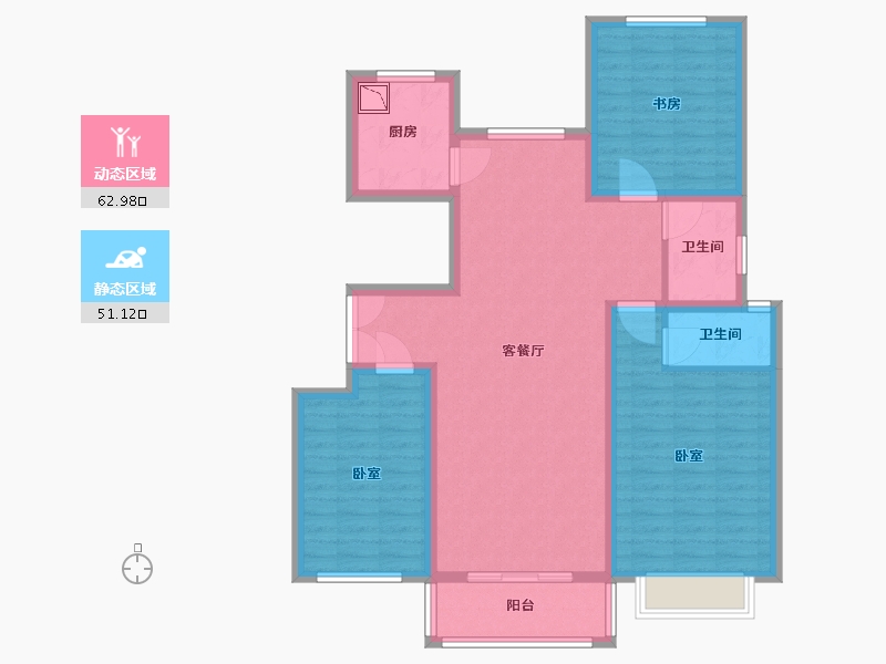 河南省-商丘市-海棠名苑-102.00-户型库-动静分区