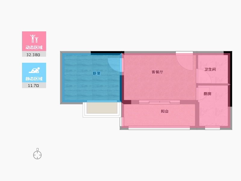 河南省-信阳市-龙腾公寓-39.06-户型库-动静分区