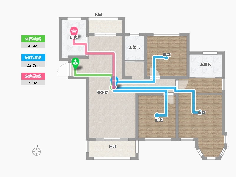 河南省-南阳市-财富新城·中央公园-110.17-户型库-动静线