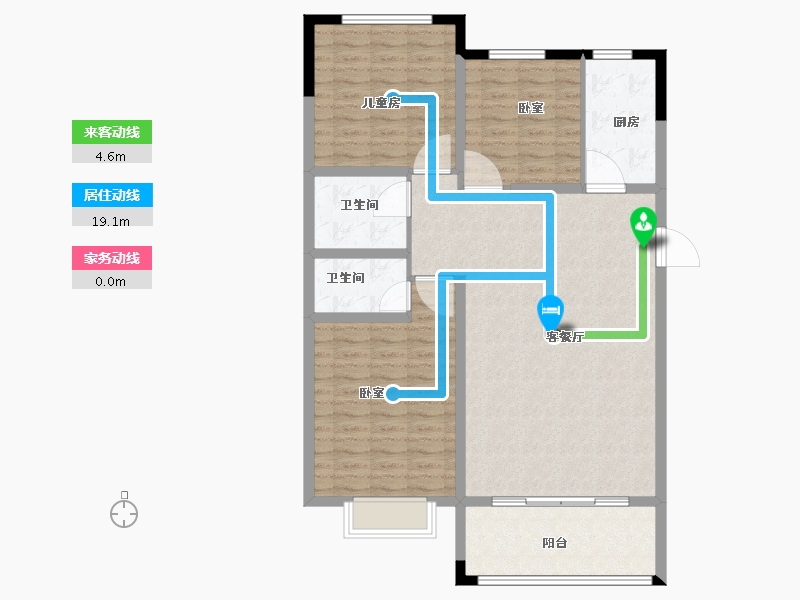 河南省-信阳市-建奇·公园里-112.13-户型库-动静线