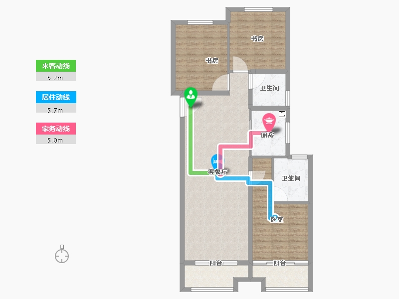 河南省-商丘市-中骏·云景台-94.00-户型库-动静线