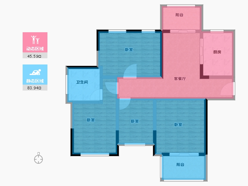 河南省-信阳市-尚城名都-115.00-户型库-动静分区