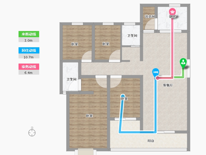 河南省-信阳市-家和美林湖-109.00-户型库-动静线