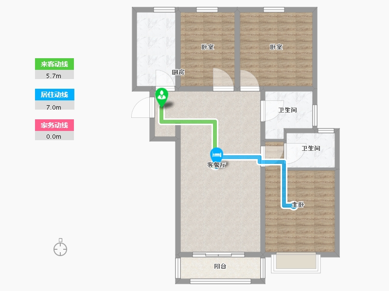 河南省-许昌市-恒实御湖城-104.12-户型库-动静线