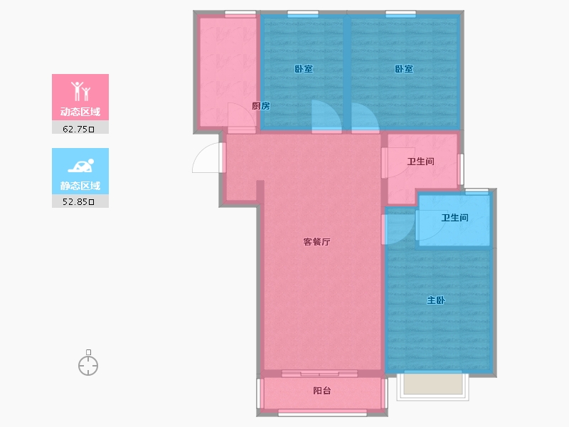 河南省-许昌市-恒实御湖城-104.12-户型库-动静分区