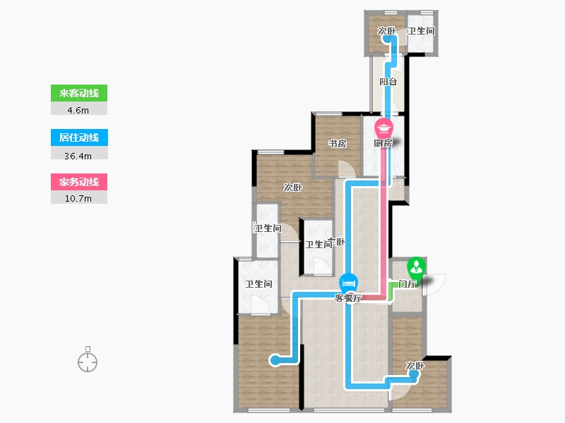 福建省-厦门市-中骏天宸-166.49-户型库-动静线