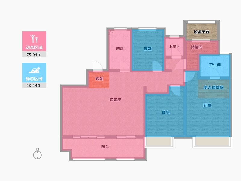 河南省-许昌市-建业臻悦汇-115.01-户型库-动静分区