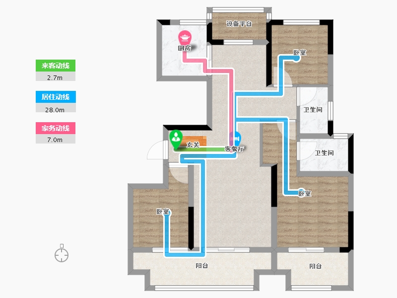 河南省-周口市-建业·滨河院子-100.01-户型库-动静线