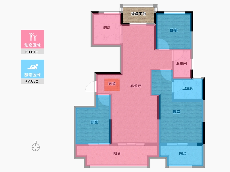 河南省-周口市-建业·滨河院子-100.01-户型库-动静分区