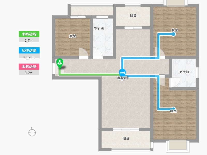 河南省-南阳市-东湖华府-102.89-户型库-动静线