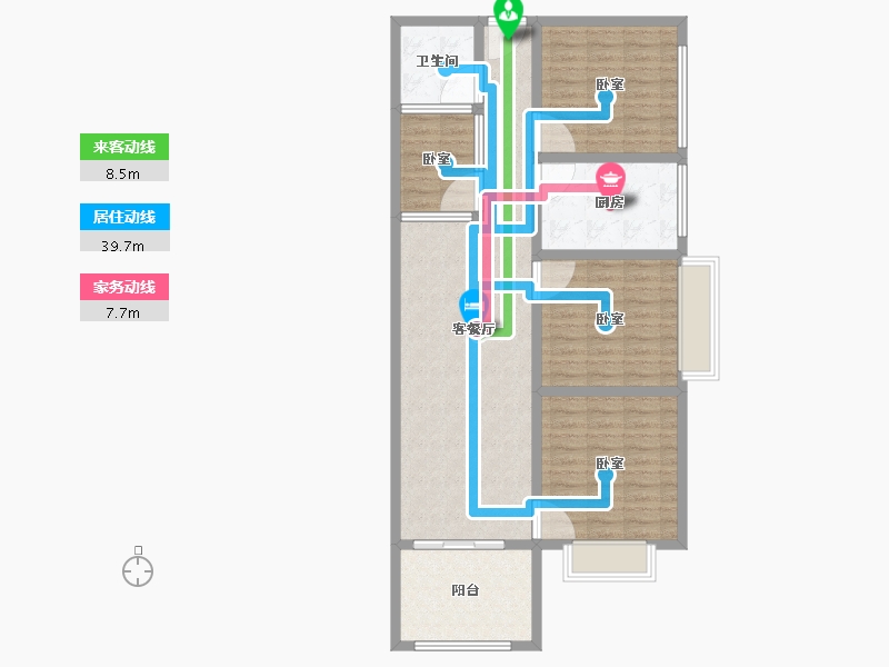 河南省-南阳市-东滨华苑-102.69-户型库-动静线