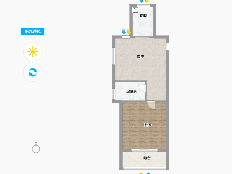 河南省-信阳市-金牛国际社区-52.26-户型库-采光通风