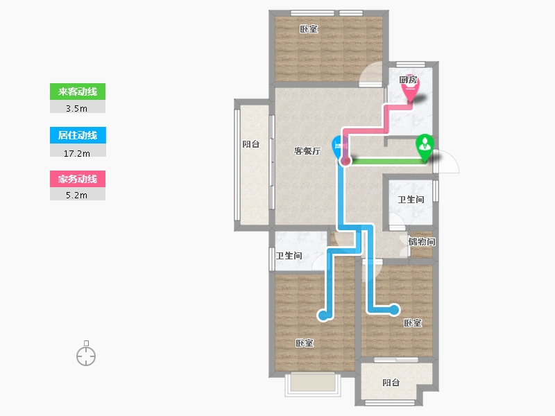 河南省-商丘市-华锦院子-102.26-户型库-动静线