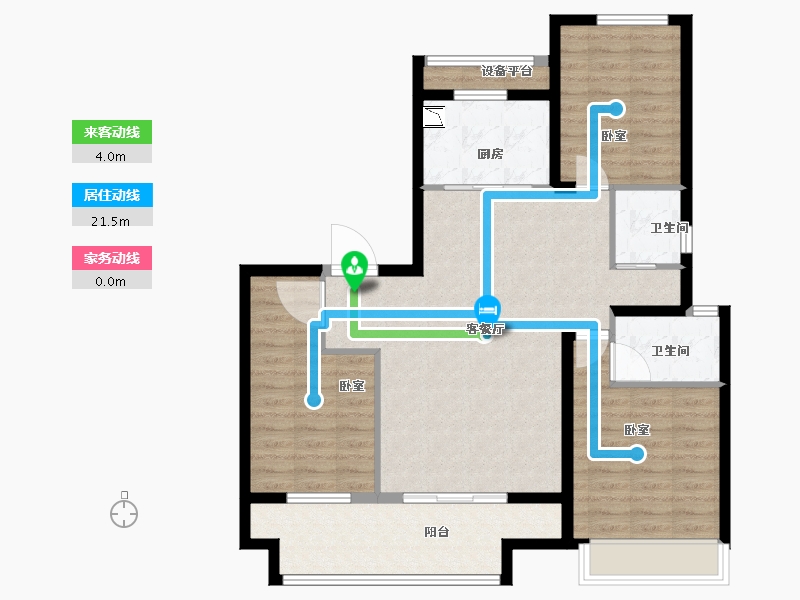 河南省-商丘市-发投上坤光和四季-96.00-户型库-动静线