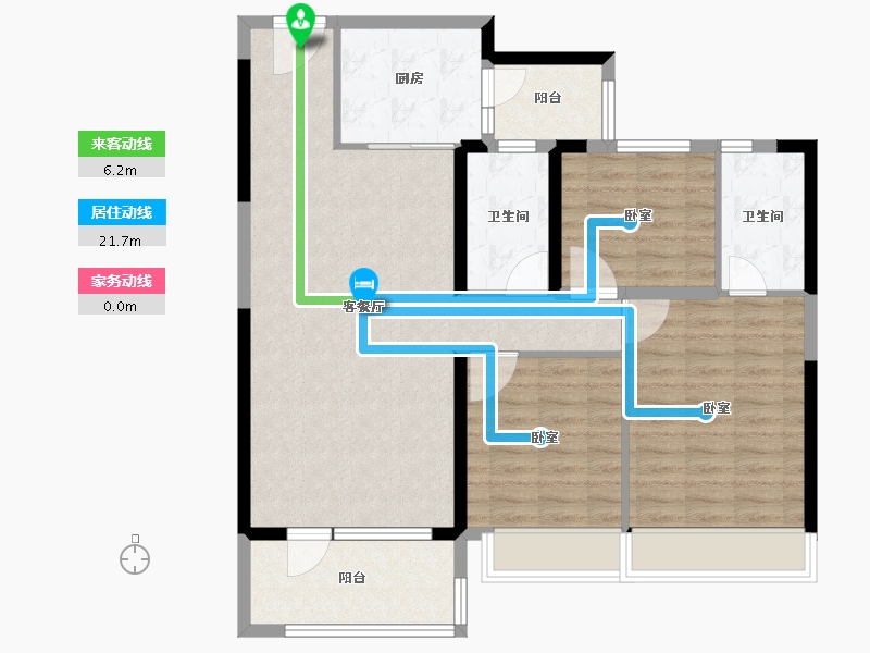 山东省-德州市-德州碧桂园天宸-98.00-户型库-动静线