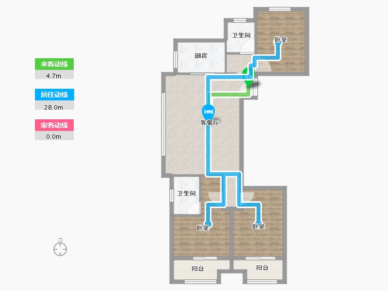 河南省-商丘市-中骏·云景台-98.00-户型库-动静线