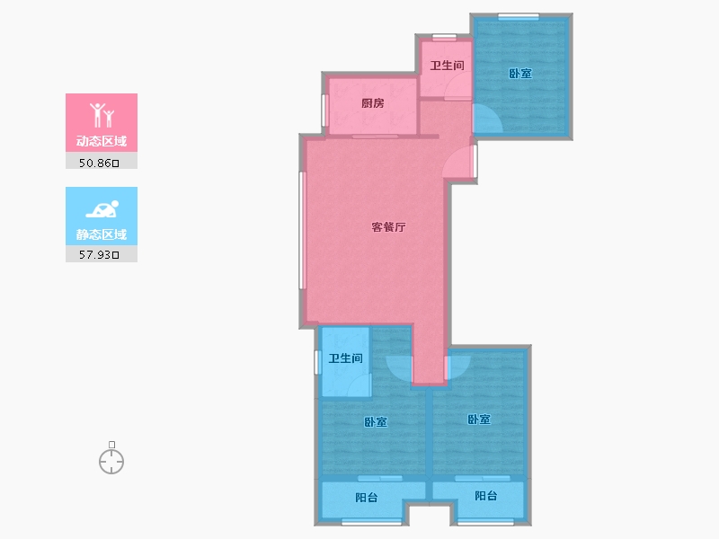 河南省-商丘市-中骏·云景台-98.00-户型库-动静分区