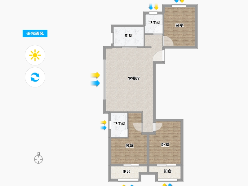 河南省-商丘市-中骏·云景台-98.00-户型库-采光通风