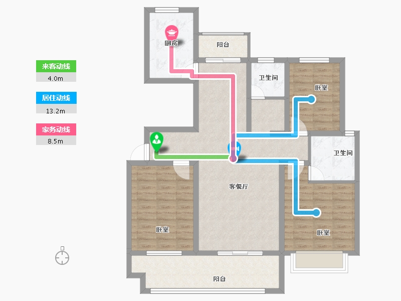 河南省-商丘市-万洋首府-101.00-户型库-动静线