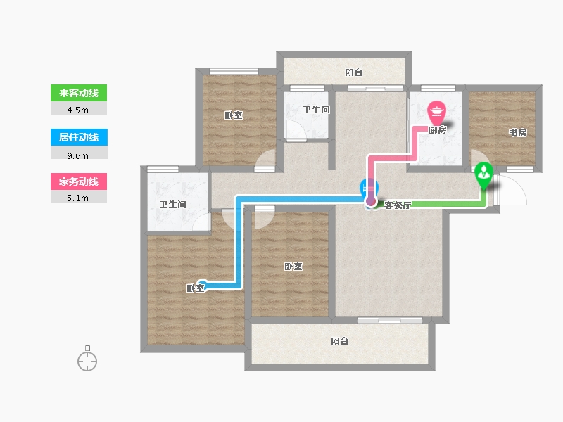 河南省-三门峡市-汉飞世界城-113.91-户型库-动静线