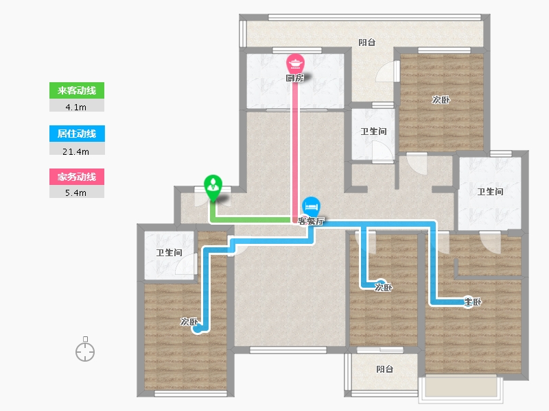 河南省-郑州市-绿城明月江南-136.36-户型库-动静线